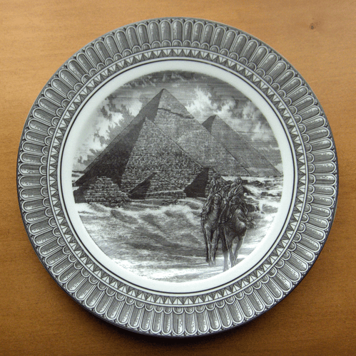 Sammelteller~Great Pyramids Egypt~Artist Kent Barton~222 FIFTH~PTS INTL