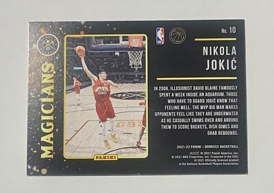 2021-22 Panini Donruss Nikola Jokic Magicians #10 Denver