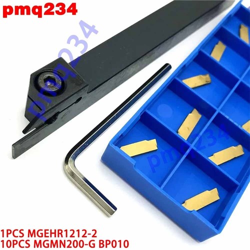 MGEHR1212-2 Supporto per utensili scanalatura taglierina tornio + inserti in carburo MGMN200-G BP010 - Foto 1 di 6