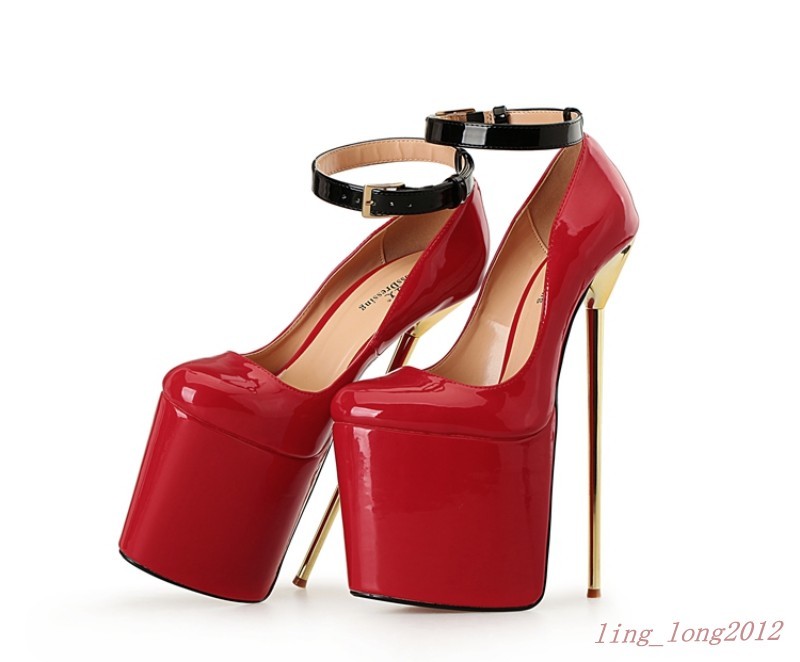 Sensual Mujer Super Super Super Tacones Altos Plataformas Club Tobillo con Tiras Tacón Alto Zapatos talla grande 4cead8 Sensual Mujer Super Super Super Tacones Altos Plataformas Club Tobillo con Tiras Tacón Alto Zapatos talla grande 4cead8