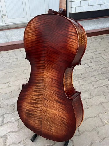 Stradivari Professional song Cello4/4,Old spruce ,Full Size 100% Hand Made#15718 - Picture 12 of 17