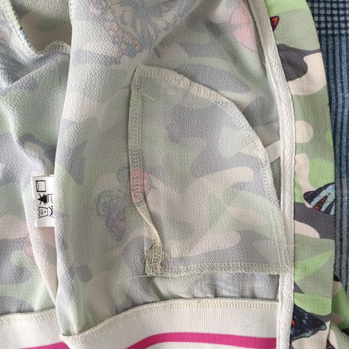 Camouflage Girls Zipped Cropped Top 9-10yrs - Picture 4 of 4