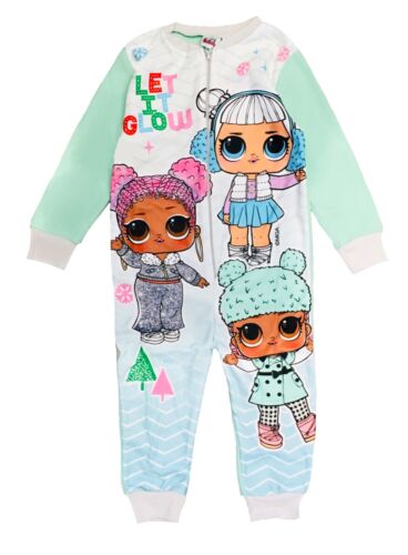 Mädchen 1Strampler LOL Surprise One Piece Pyjama Schlafanzug warm Alter 3-10 Jahre - Bild 11 von 34