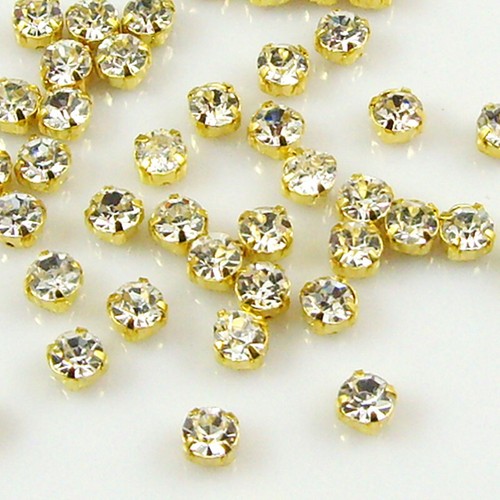 Sew On Cut Glass Crystals Rhinestones Diamantes beads 400pcsx3mm 300pcsx4mm - Picture 4 of 5