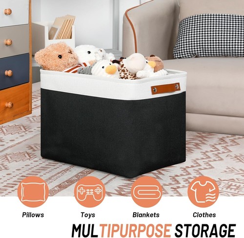 Functional and Decorative Canvas Storage Baskets for Home - 13-Liter Capacity - Picture 4 of 9