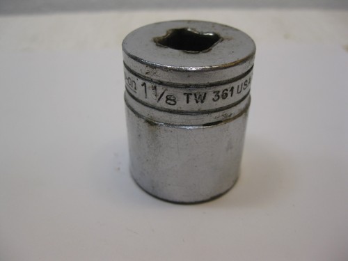 Snap-on tools 1/2" drive 1-1/8” Shallow 6 point Socket USA TW361 - Picture 5 of 9