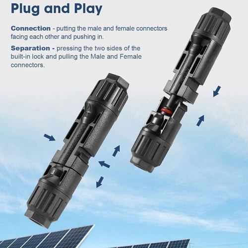 Panel Solar Y/T Rama Cable Conexión Impermeable Adaptador Extensión Envío Gratis - Imagen 6 de 21