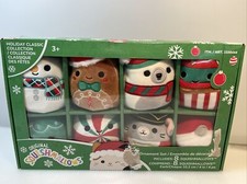 Squishmallows Christmas Ornament Set 4  Plush Holiday Set 8PK KellyToy 2022