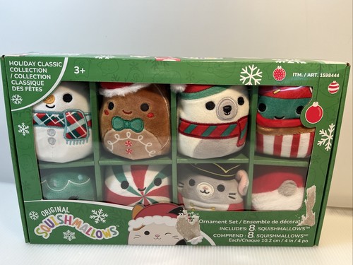 Squishmallows Weihnachtsschmuck Set 4 Zoll Plüsch Holiday Set 8 Stück KellyToy 2022