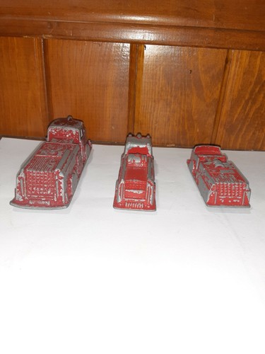 Lot of 3 MIDGETOY Diecast Firetrucks 1940's & 50's 3 Different Sizes - Picture 10 of 12