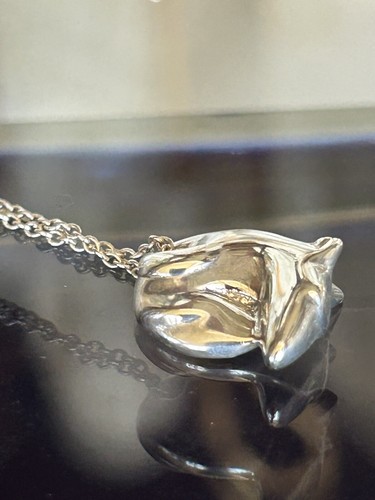 Tiffany & Co Silver Elsa Peretti Zodiac Rat Pendant Necklace Vintage 1979 Rare - Picture 21 of 23
