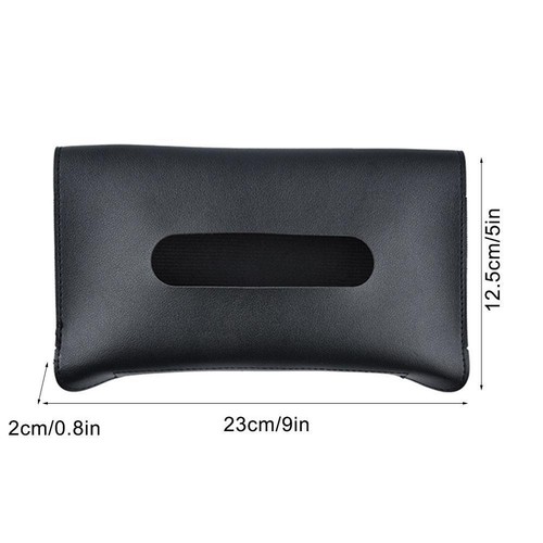 Car Tissue Box Hanging Sun Visor Chair Back Drawer Hanging Creative Leather - Picture 13 of 20