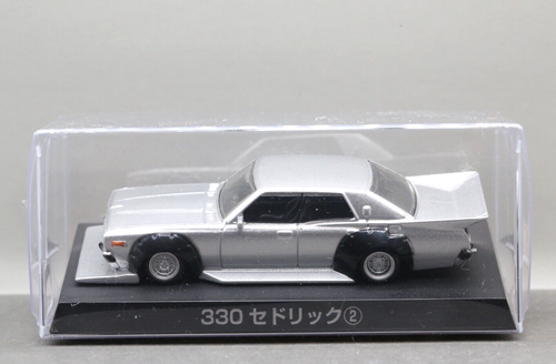 Aoshima 1/64 Grachan Collection 7 Nissan Cedric 330 1977 Silver - Picture 2 of 4