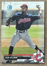 2017 Bowman Draft Chrome Juan Hillman Rookie Cleveland Indians #BDC-28