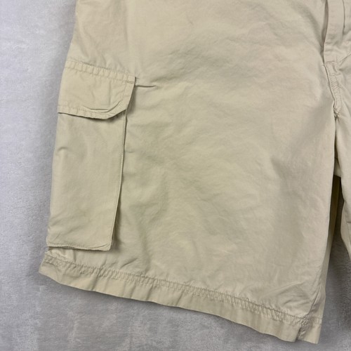 Cherokee Shorts Mens 46 Ivory 100% Cotton Cargo Flat Front Slash Pocket Chino - Picture 4 of 16