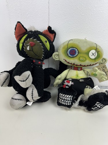 2003 Kinder Goths Doll Plush 14” Voodoo Cat Black Toys Bleeding Edge Roadkill