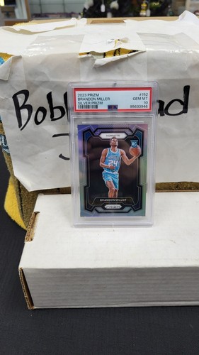 2023 Brandon Miller Silver Prizm Rookie RC Hornets PSA 10 GEM MINT #152