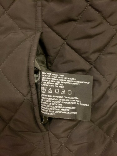CHALECO resistente a la intemperie mediano piel sintética reversible negro acolchado blanco/gris excelente... - Imagen 10 de 11