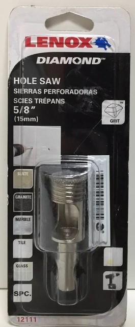 Lenox 1211110DGDS 12111 Diamond Hole saw One Piece Design 15mm NEW 5//8/" Dia.