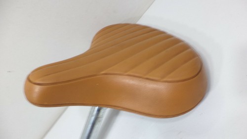 Vinilo vintage para silla de montar Troxel asiento de bicicleta abrazadera de poste marrón beige para hombre   - Imagen 4 de 12
