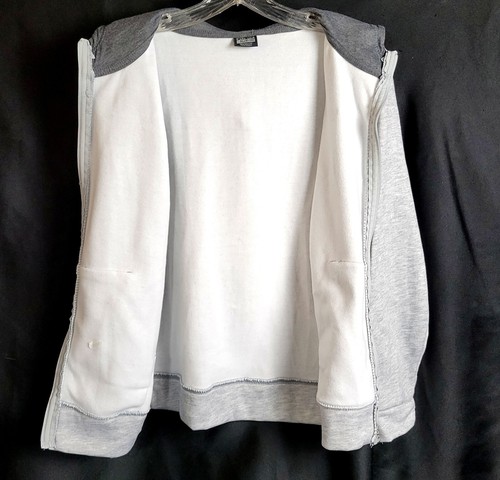 Hoodie Sweatshirt Boys 18/20 Youth Unisex Kangaroo Pocket Gray VTG NWT! - Picture 4 of 8