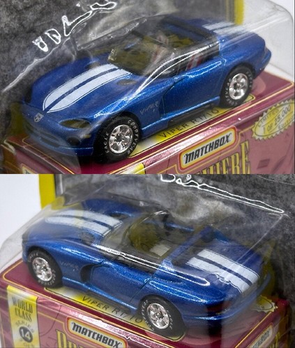 New 1998 Matchbox Premiere Collection World Class Series 14 Viper RT/10 blue - Picture 2 of 4