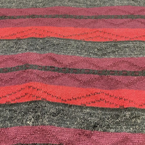 Suéter Vintage Peter Et Jon Acrílico Rayas Difuso Cuello Redondo Años 80 90 Rojo Gris Top - Imagen 3 de 8