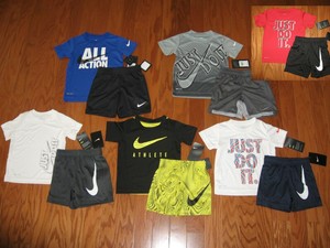 Nike 2 Piece T-Shirt /& Shorts Outfit Set Boys Size 4//5//6//7 NWT