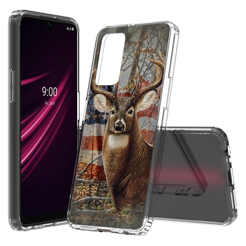 Slim Hybrid Hard Case Flexible TPU Bumper Cover for T-Mobile REVVL V+ 5G - Picture 49 of 59