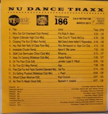 ERG dance traxx 186, cd, 2011, Flo Rida, Rihanna, Jennifer Lopez