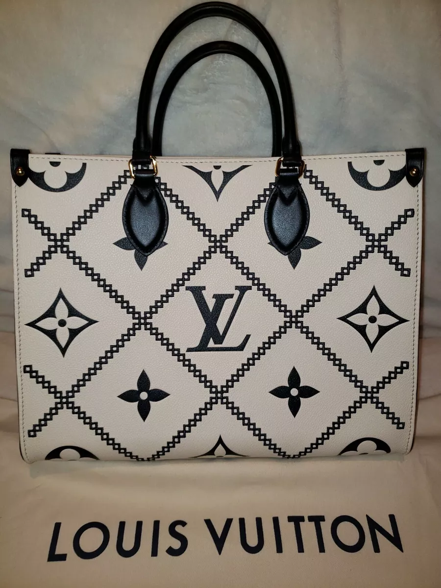 Louis Vuitton OnTheGo mm Black/Beige Monogram Empreinte