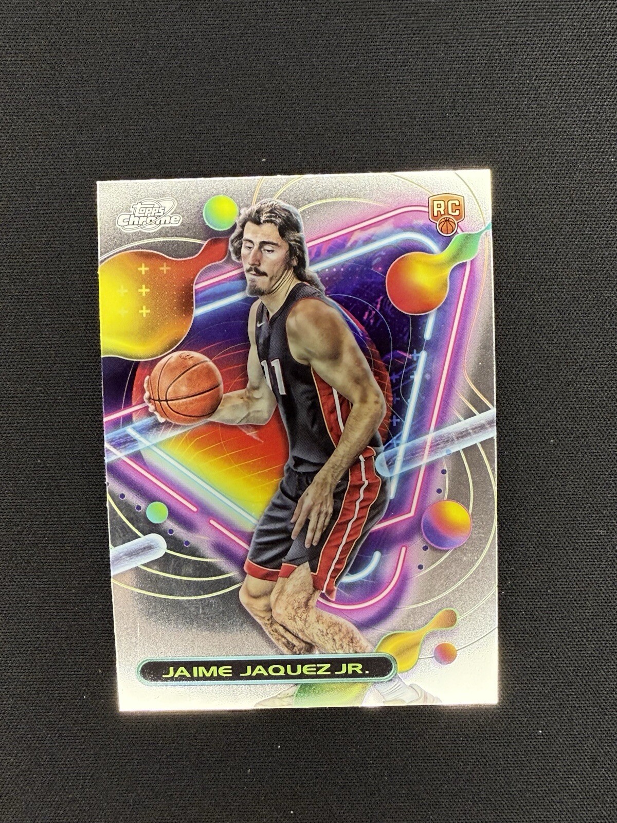 2023-24 Topps Chrome Cosmic Jaime Jaquez Jr. ROOKIE RC #166 Miami Heat