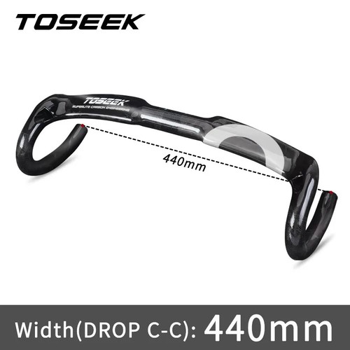 Carbon Road Bike Handlebar 31.8MM 400/420/440MM Internal Routing Bicycle Parts - Picture 7 of 27