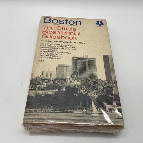 Boston The Official Bicentennial Guidebook Dutton Boston 200 With Colorful Maps - Picture 3 of 4