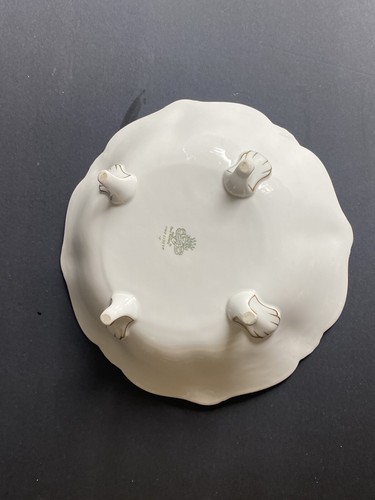 "Cuenco/plato alemán Jlmenau Graf Von Henneberg Alemania porcelana oro 10,5""" - Imagen 4 de 7