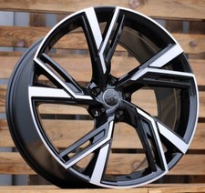 4X 21 Zoll RS6 4K C8 Style Schwarz 5X112 Alufelgen für Audi RS7 Q7 Q8 RSQ7 Etron