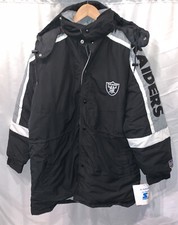 Vintage Raiders Trench Parka Jacket NFL Raider Shield  XL Limited Edition RARE!!