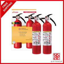 2 fire extinguisher dry chemical powder home office shop safety 1-a:10-b:c