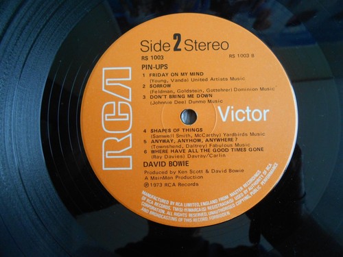 DAVID BOWIE - PIN-UPS - UK - 1st PRESS - MINT PLAY - COMPLETE - ALBUM ADVERT - Picture 10 of 11
