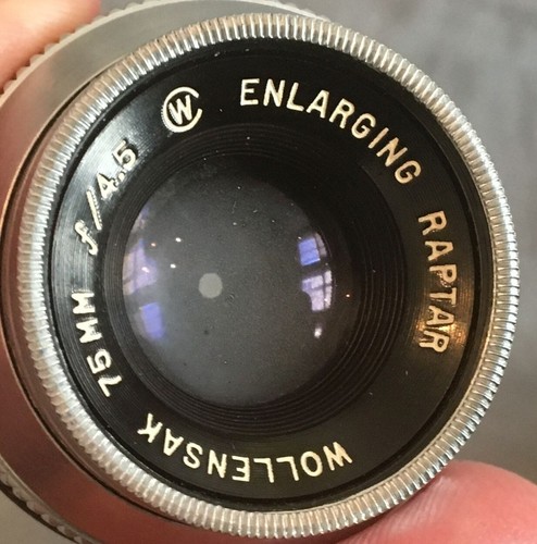 Vintage Wollensak Raptar 75mm f/4.5 Enlarging Lens Mint Glass - Picture 8 of 10