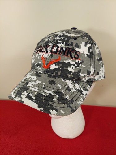 Sombrero Jack Links Strapback Negro Gris Digital Camuflaje Bordado - Imagen 1 de 12