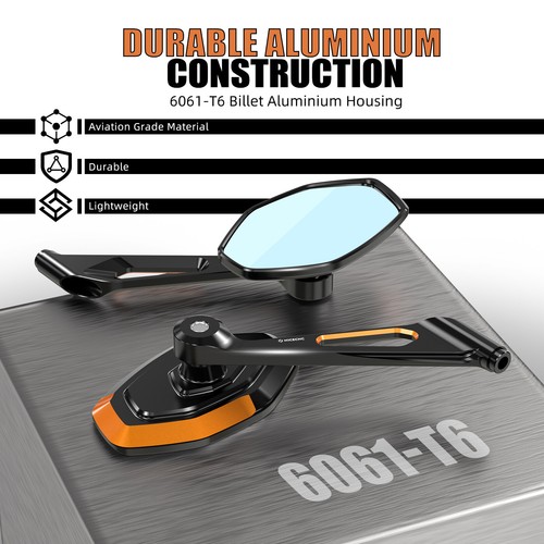 Rücksichtsspiegel für Harley Softail Slim FLS Slim FLSL 107 / FXST FXSTC FXSTD - Picture 6 of 14