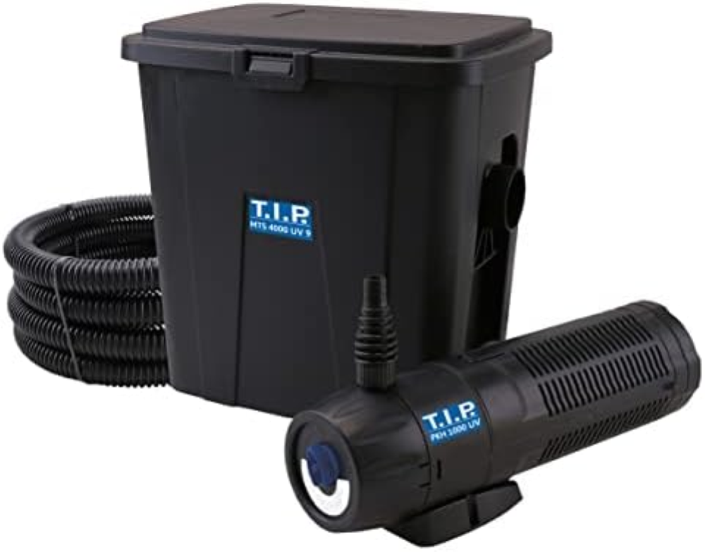 T.I.P. Filtro per laghetto esterno WDF 10000 UV 11, UV-C 11 Watt, per laghetti f