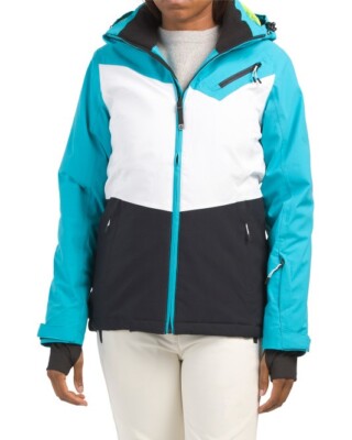 NWT Women's KILLTEC Waterproof Color Block Ski Jacket With Heat Insulation $225