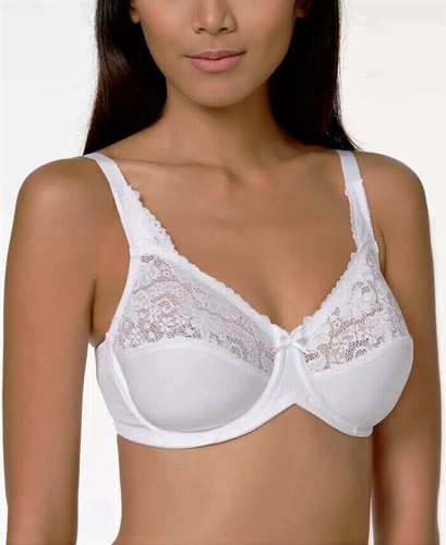 Lilyette Women's Minimizer Underwire Lace Trimming Shaping Bra 0428 - Picture 2 of 2