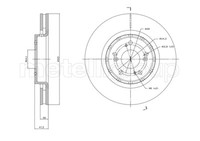 Metelli 2X Bremsscheibe Vorne Ø315 Mm BelüFtet Lackiert FüR Honda CR-V IV Rm_