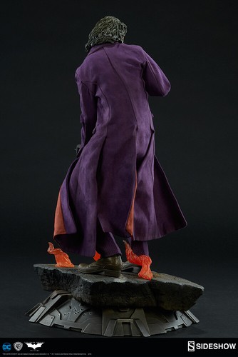 The Joker The Dark Knight Modellino formato premium di Sideshow 300251 DC Comics NUOVO - Foto 4 di 7