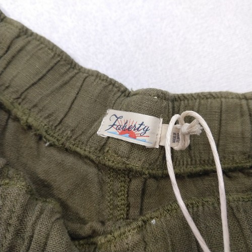 Faherty Lighthouse Linen Shorts Military Olive Green Size S NWT Women's  - Picture 6 of 9