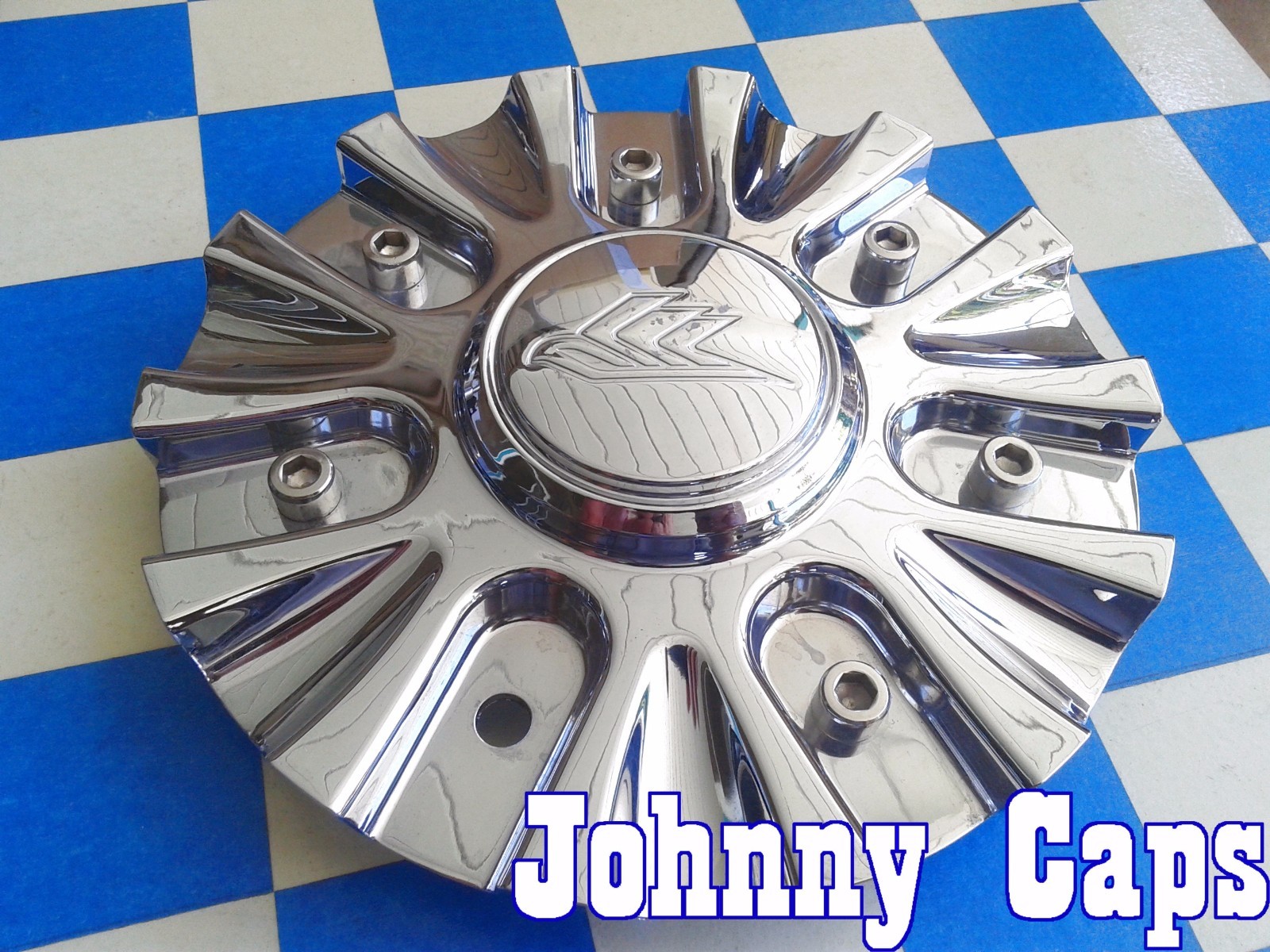 AWI Diablo Unknown Wheels Chrome Center Caps 853-2285CAP Custom Hub Cap