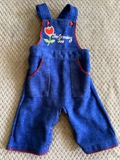 Carter's Vintage Baby I'm Growing Too Stretch Overalls 6 Months 14-17 Pounds
